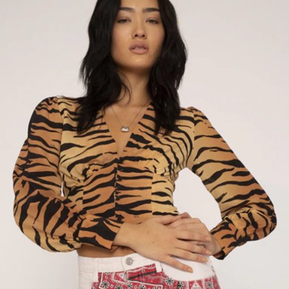 The Kaia Long Sleeve Button Front Top
